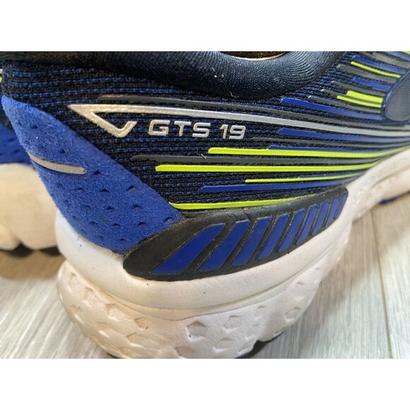 Brooks Shoes Men 9.5 Adrenaline GTS 19 Blue Run Athletic‎ Sneaker 1102941D069 - Picture 13 of 14